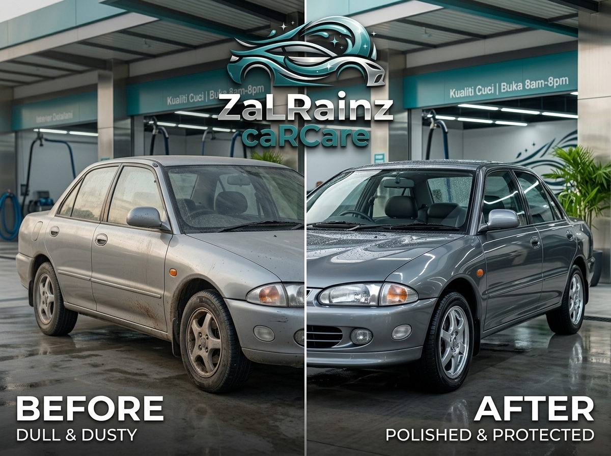 Before after car wash